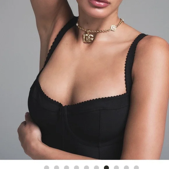 SKIMS D&G Dolce&Gabbana Onyx Black Bodysuit
Size L NWT!! - Picture 10 of 11